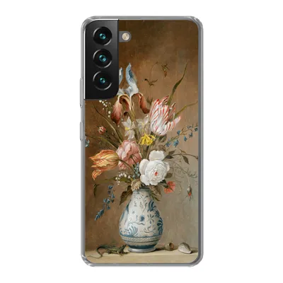 Produktbild von MuchoWow® Handyhülle Schutzhülle Hülle für Samsung Galaxy S22 Plus Stilleben mit Blumen - Alte Meister - Malerei Silikon Softcase Handy Hülle - Schutzabdeckung
