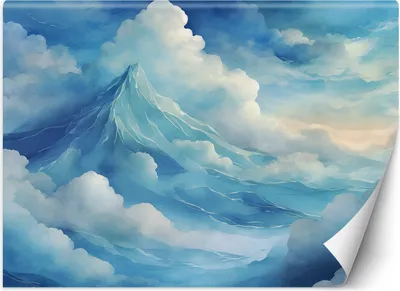 Produktbild von Vlies fototapete Blauer Himmel und Wolken 250x175 cm Feeby Blau inkl. Kleber einfache Montage