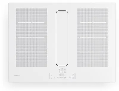 Zdjęcie produktu dla Klarstein ChefFusion Płyta indukcyjna z okapem 70 cm – 4 strefy, 7200 W, 504,3 m³/h, strefy Flex, tryb recyrkulacji i wywiewu