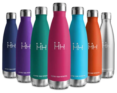 Imagen del producto de Botella de agua aislada, de 750 ml, fabricada en acero inoxidable, libre de BPA, apta para niños y adultos