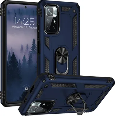Produktbild von Armor Outdoor Handyhülle für Xiaomi Redmi Note 11 / 11S Handy Panzer Case Cover Schutzhülle Farbe: Blau