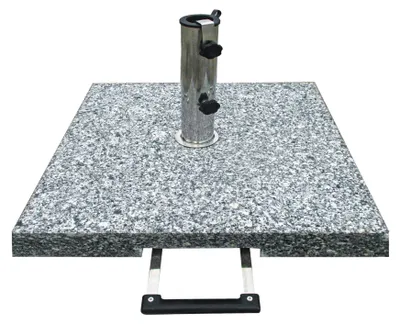 Produktbild von Schirmständer Granit 40 kg Sonnenschirmständer mit Rollen Edelstahl