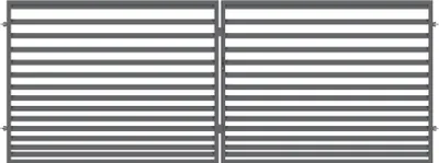 Produktbild von Polbram Doppeltor Leni 120 inkl. Zubehör-Set 300 x 120 cm, RAL-Farbe 7016