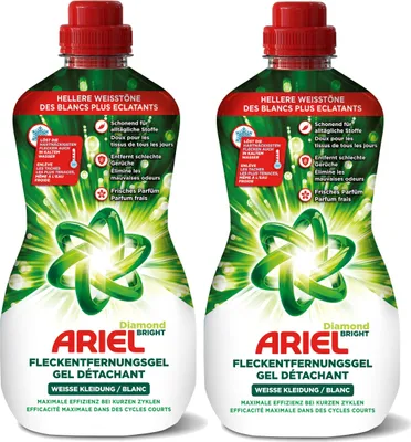 Produktbild von Ariel Fleckentfernungsgel 800ml - Löst Flecken auch im kalten Wasser (2er Pack)