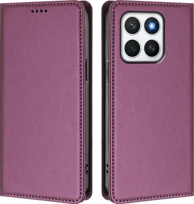 Immagine prodotto di Custodia in pelle per Honor X8C, custodia flip magnetica in Finto cuoio con supporto Viola