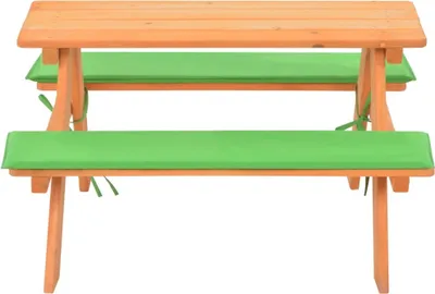 Obrázok produktu pre vidaXL Detský piknikový stôl s lavicami 89 × 79 × 50 cm Masívne jedľové drevo