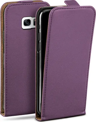 Produktbild von moex® Flip Case kompatibel mit Samsung Galaxy S7 Edge - Hülle mit 360 Grad Schutz, Lila