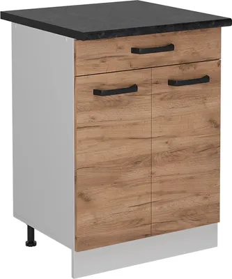 Image de Meuble cuisine Vicco R-Line Chêne de force doré 60cm PT Anthracite, Model 52286