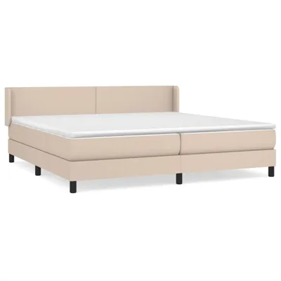 Image de Sommier à lattes de lit avec matelas Cappuccino 200x200 cm