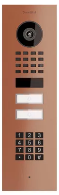 Produktbild von Unterputz Türsprechanlage Smart-IN for Two Doorbird D1102KV mit Keypad Modul Bronze-Optik