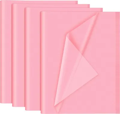 Produktbild von Famanu Geschenkpapier 120 Blätter rosa - 35 x 50 cm - vielseitig einsetzbar