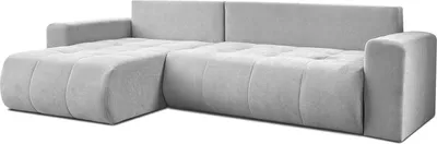 A sectional sofa against a white background.