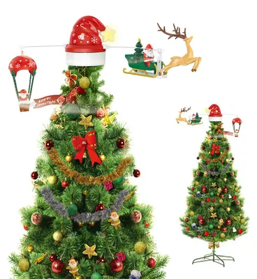 Productafbeelding van Clayre & Eef kerstboomtop, rood, kunststof