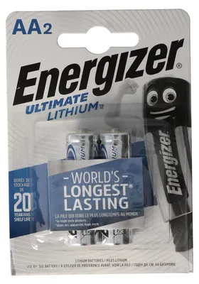 Produktbild von Energizer L91 Lithium Batterie AA 1,5 Volt, 3000mAh 2er Blister