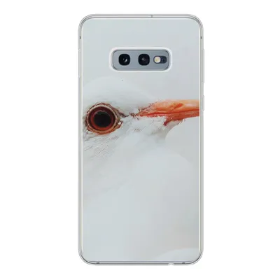 Produktbild von MuchoWow® Handyhülle Schutzhülle Hülle für Samsung Galaxy S10e Nahaufnahme einer weißen Taube Silikon Softcase Handy Hülle - Handy