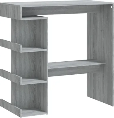 Obrázek produktu pro vidaXL Barový stůl s policí Grey Sonoma 100x50x101,5 cm