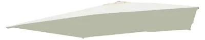 Immagine prodotto di Milani Home - telo ricambio per ombrellone palo laterale 3 x 4 m, poliestere e nylon, beige, per giardino e terrazzo