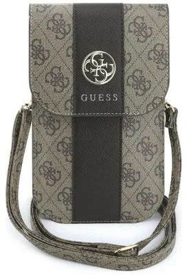 Produktbild von Guess 4G & Classic Logos Stripe Strap - Handytasche (Braun)