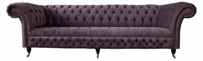 Produktbild von Design Sofa 4 Sitzer Couch Polster Luxus Textil Sofas Chesterfield Neu