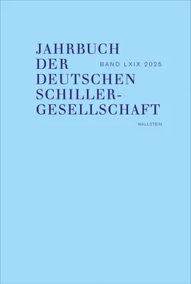Produktbild von Jahrbuch der Deutschen Schillergesellschaft 69/2025