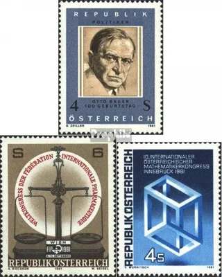 Produktbild von Briefmarken Österreich 1981 Mi 1678,1679,1680 (kompl.Ausg.) postfrisch Sondermarken