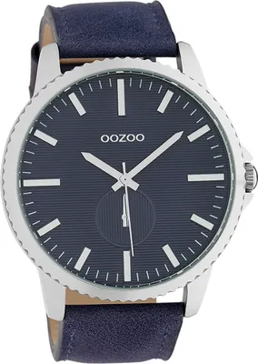 Obrázek produktu pro Oozoo kožené dámské a pánské analogové quartzové hodinky s náramkem modré Hodinky D2UOC10332