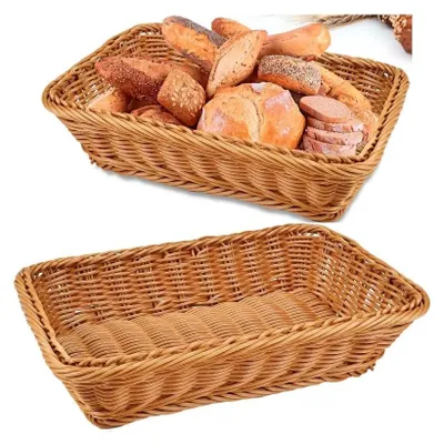 Immagine prodotto di 2 cesti rettangolari per pane e verdura