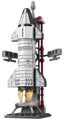 Produktbild von Weltraum Raketen Startturm Bausteine 107 Teile