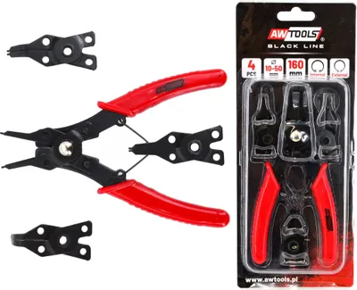 Obrázok produktu pre Segerové kliešte s vymeniteľnými hrotmi sada 4ks.