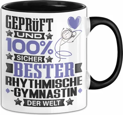 Produktbild von RhythmischeGymnastin Geschenk Lustiger Spruch für RhythmischeGymnastin Geschenkidee Bester RhythmischeGymnastin Der Welt (Schwarz)