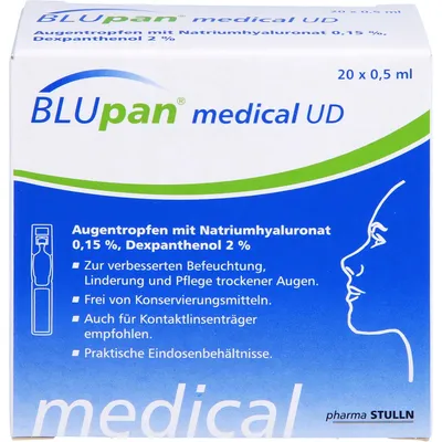 Produktbild von BLUpan medical UD Augentropfen 0,5 ml, 20 St. Lösung