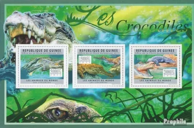 Produktbild von Briefmarken Guinea 2011 Mi 8873-8875 Kleinbogen (kompl. Ausgabe) postfrisch Krokodile