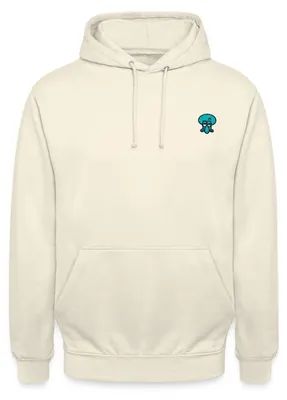 Produktbild von Spreadshirt SpongeBob Schwammkopf Taddäus Stick-Motiv Uni Hoodie, S, Vanille-Milchshake