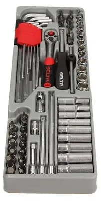Zdjęcie produktu dla Zestaw Narzędzi 1/4 64 Części, Moduł 1/3