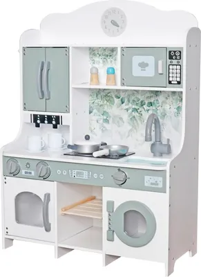 Produktbild von Holzküche MDF LULILO Saliko mit Espressomaschine