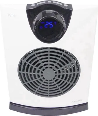 Productafbeelding van Elektrische Luchtverhitter 2000 W - Wit - Staand - Voor Badkamer - Ventilatorkachel