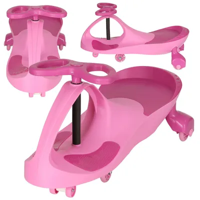 Produktbild von Schwerkraft-Achterbahn mit leuchtenden LED-Rädern in Rosa