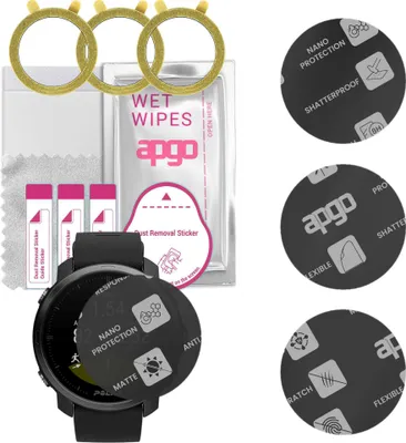 Produktbild von apgo 3 Stück Schutzglas, Matt, kompatibel mit Polar Grit X M L Smartwatch, Hybrid 8H, Ersatz für Hartglas, Displayschutzglas, Bildschirmschutz, Displayschutz, kratzfest