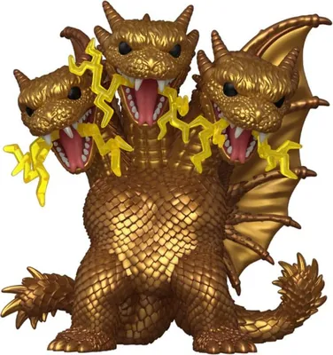Obrázok produktu pre *exkluzívna edícia* Godzilla Super Sized POP! Movies Vinyl Figur King Ghidora (Electric) 15 cm