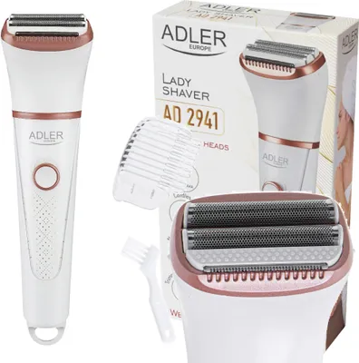 Obrázok produktu pre Adler | Dámsky holiaci strojček | AD 2941 | Prevádzkový čas (max.) N/A min | Mokré a suché | AAA | Biely