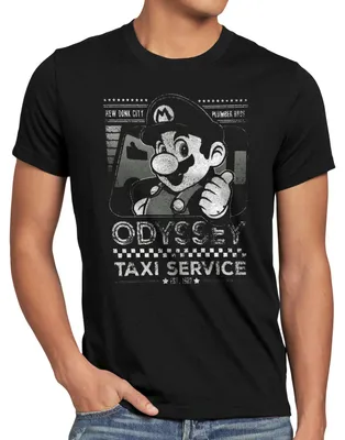 Produktbild von style3 Mario Taxi Herren T-Shirt