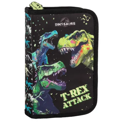 Produktbild von Dino Federtasche gefüllt Federmäppchen Federmappe Dinosaurier