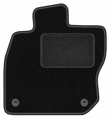 Image de Tapis conducteur en moquette pour Volkswagen Golf VIII eTSI 2020- (Alltrack/à hayon/break) – 1 pièce, noir, sur mesure – Wielganizator LUX