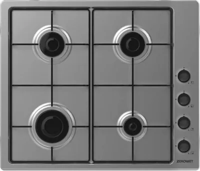 Immagine prodotto di Zerowatt ZHW6LCX Piano cottura a Gas 4 fuochi 60 cm Acciaio Inox
