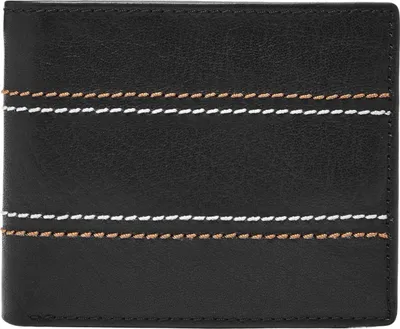 Image de FOSSIL porte-monnaie Reese Bifold With Flip ID Black noir