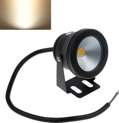 Produktbild von 2x 10W LED Unterwasser Strahler Teich Pool Licht Dimmbarer Flutlicht Spotlight für Garten Landschaft Brunnen Aquarium Beleuchtung, Warmweiß