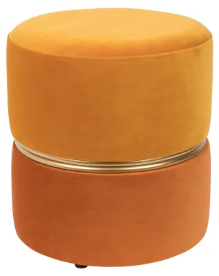 Produktbild von Novel Collection - Sitzhocker Bubbly - Gelb - 35x35x39 cm