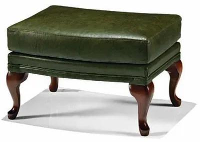 Image de Casa Padrino Tabouret de luxe en cuir baroque Vert / Marron 64 cm - Italy