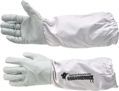 Produktbild von IMKERSHOP Imkerhandschuhe - Imkerkleidung – Lederhandschuhe mit Stulpen – Weiche Lederhandschuhe bis zum Ellbogen - Größe 8