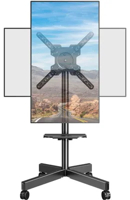 Zdjęcie produktu dla Stojak pod telewizor na kółkach - Przenośny - 23-60 cali - Regulowany - 35 kg
